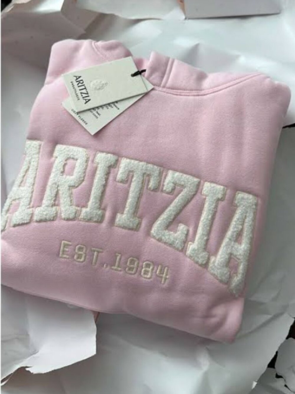 Aritzia Cozy Sweatfleece Perfect Hoodie - Villa Pink - M | NWT